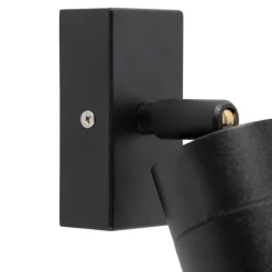 Smarte Außenwandleuchte schwarz IP44 inkl. WiFi GU10 - Solo