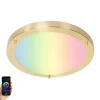 Smarte Deckenleuchte Gold 31 cm IP44 inkl. Wifi A60 - Yuma