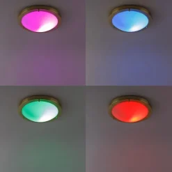 Smarte Deckenleuchte Gold 31 cm IP44 inkl. Wifi A60 - Yuma