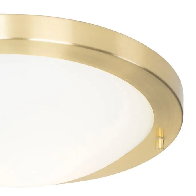 Smarte Deckenleuchte Gold 31 cm IP44 inkl. Wifi A60 - Yuma