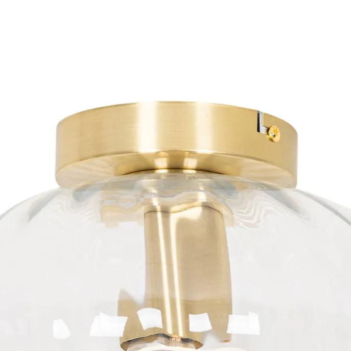 Smarte Deckenleuchte Gold mit Glas inkl. Wifi P45 - Ayesha