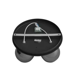 Smarte Deckenleuchte Schwarz mit Rauchglas 3-flammig inkl. WiFi A60 - Vidro