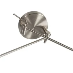 Smarte Hängelampe aus Stahl mit Schirm 35 cm weiß inkl. 2 Wifi A60 - Blitz