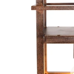 Smarte Hängelampe rostbraun mit Gestell inkl. 4 Wifi A60 - Cage Rack