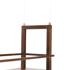 Smarte Hängelampe rostbraun mit Gestell inkl. 4 Wifi A60 - Cage Rack