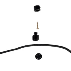 Smarte Hängelampe schwarz inkl. 2 WiFi G125 - Cava