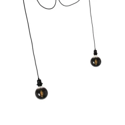 Smarte Hängelampe schwarz inkl. 2 WiFi G125 - Cava