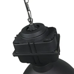 Smarte Industrie-Hängelampe schwarz 38,5 cm inkl. A60 WiFi - Sicko