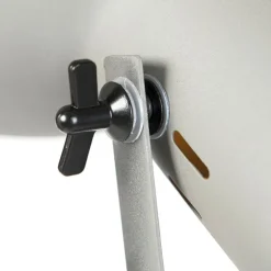 Smarte Industrie-Stativ-Stehlampe Holz mit grau inkl. WiFi A60 - Laos