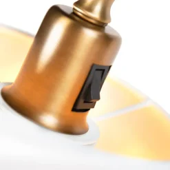 Smarte klassische Stehleuchte Bronze mit Weiß inkl. Wifi A60 - Ashley