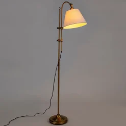 Smarte klassische Stehleuchte Bronze mit Weiß inkl. Wifi A60 - Ashley