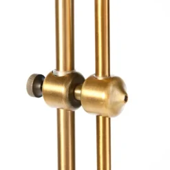 Smarte klassische Stehleuchte Bronze mit Weiß inkl. Wifi A60 - Ashley