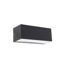 Smarte moderne Wandleuchte schwarz IP54 inkl. WiFi A60 - Houks