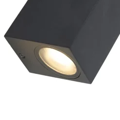 Smarte moderne Wandleuchte schwarz IP44 inkl. 2 Wifi GU10 - Baleno