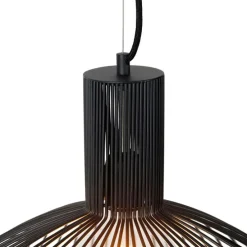 Smarte runde Hängelampe schwarz 50 cm inkl. Wifi G95 - Dos