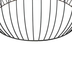 Smarte runde Hängelampe schwarz 50 cm inkl. Wifi G95 - Dos