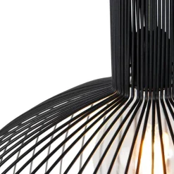 Smarte runde Hängelampe schwarz 50 cm inkl. Wifi G95 - Dos