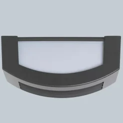 Smarte Wandleuchte Anthrazit IP44 inkl. Wifi P45 - Hurricane 1