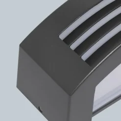 Smarte Wandleuchte Anthrazit IP44 inkl. Wifi P45 - Hurricane 1