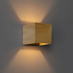 Smarte Wandleuchte aus Eichenholz inkl. WLAN G9 - Transfer