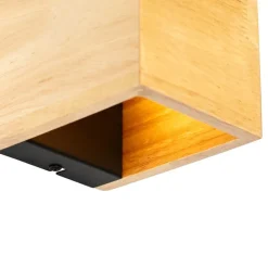 Smarte Wandleuchte aus Eichenholz inkl. WLAN G9 - Transfer