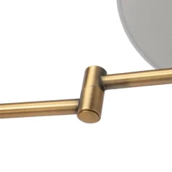 Smarte Wandleuchte Bronze mit weißem Schirm inkl. WLAN A60 - Ladas Deluxe