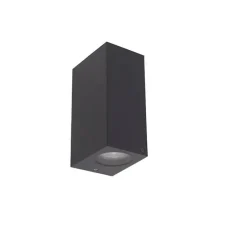 Smarte Wandleuchte grau aus Kunststoff Inkl. 2 WLAN GU10 - Baleno