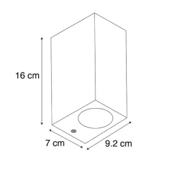 Smarte Wandleuchte grau aus Kunststoff Inkl. 2 WLAN GU10 - Baleno