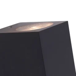 Smarte Wandleuchte grau aus Kunststoff Inkl. 2 WLAN GU10 - Baleno