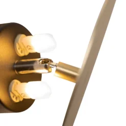 Smarte Wandleuchte rund gold inkl. 2 WiFi g9 - Pulley