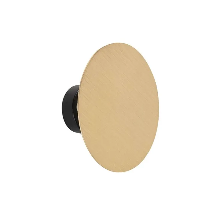 Smarte Wandleuchte rund gold inkl. 2 WiFi g9 - Pulley