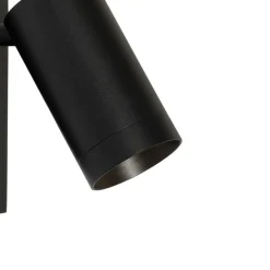 Smarte Wandleuchte schwarz verstellbar mit Schalter inkl. Wifi GU10 50mm - Jeana Luxe