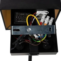 Smarte Wandleuchte schwarz mit USB inkl. WLAN A60 und GU10 - Zeno