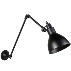 Smarte Wandleuchte schwarz verstellbar inkl. WLAN A60 - Wye