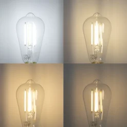 Smarte Wandleuchte schwarz mit Rauchglas inkl. WiFi ST64 - Laura