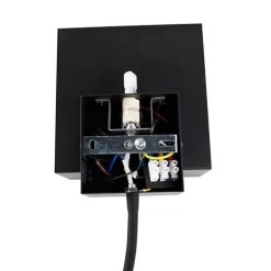 Smarte Wandleuchte schwarz mit USB und Flexarm inkl. WiFi G9 - Flero