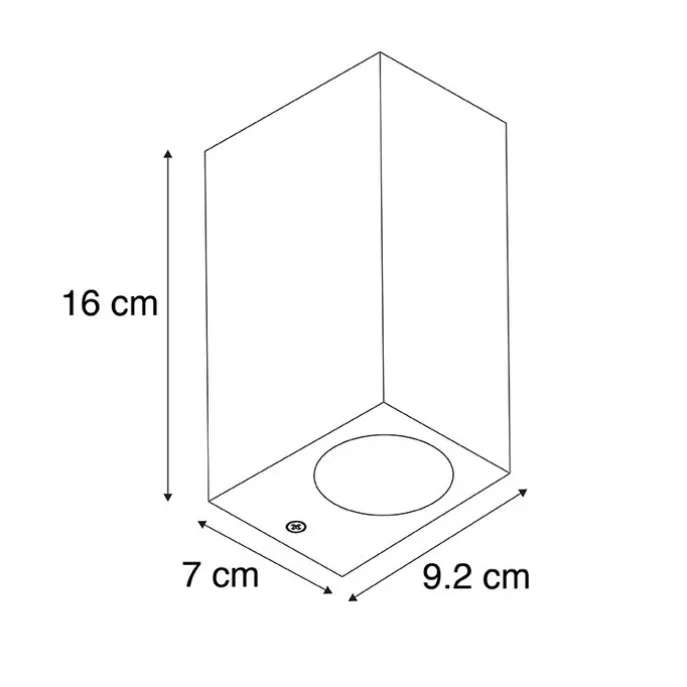 Smarte Wandleuchte schwarz aus Kunststoff inkl. 2 WiFi GU10 - Baleno II