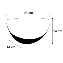 Smarte Wandleuchte weiß inkl. WiFi P45 - Britt