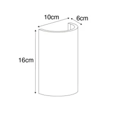 Smarte Wandleuchte Weiß Rund inkl. Wifi G9 - Colja Novo