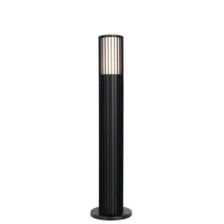 Smarte Wegeleuchte schwarz 50 cm IP44 RGBW inkl. Wifi GU10 50mm - Boris