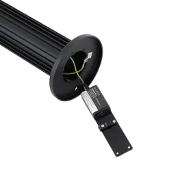 Smarte Wegeleuchte schwarz 50 cm IP44 RGBW inkl. Wifi GU10 50mm - Boris