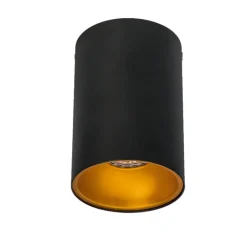 Smarter Aufbauspot schwarz mit gold inkl. WiFi GU10 - Deep