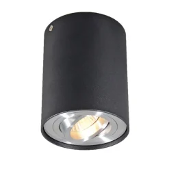 Smarter Aufbauspot schwarz mit Stahl inkl. WiFi GU10 - Rondoo up