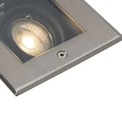 Smarter Bodeneinbaustrahler Stahl 2-flammig Verstellbar IP65 inkl. 2 GU10 50mm - Oneon