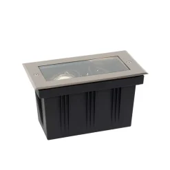 Smarter Bodeneinbaustrahler Stahl 2-flammig Verstellbar IP65 inkl. 2 GU10 50mm - Oneon