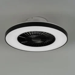 Smarter Deckenventilator schwarz mit Sterneneffekt 60cm inkl. LED Dimmbar mit Fernbedienung - Climo
