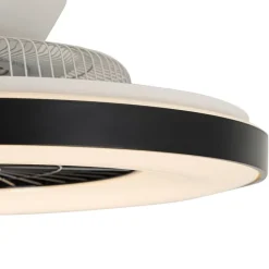 Smarter Deckenventilator schwarz mit Sterneneffekt 60cm inkl. LED Dimmbar mit Fernbedienung - Climo