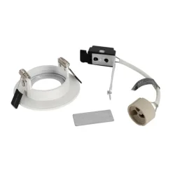 Smarter Einbaustrahler Weiß Rund IP44 inkl. Wifi GU10 50mm - Xena