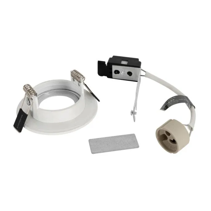 Smarter Einbaustrahler Weiß Rund IP44 inkl. Wifi GU10 50mm - Xena