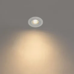 Smarter Einbaustrahler Weiß Rund IP44 inkl. Wifi GU10 50mm - Xena